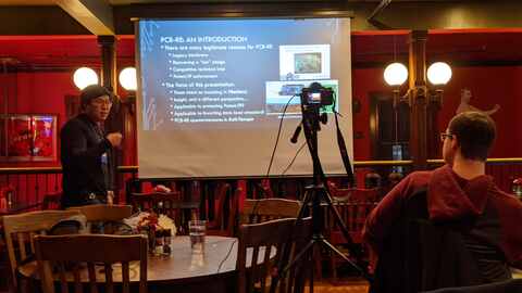 Jeremy Hong presenting at BSidesDayton 2019